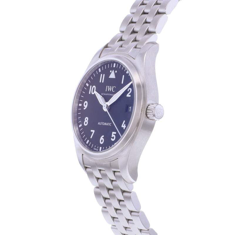 Montre d'occasion IWC Pilot homme automatique bracelet acier - vue D2