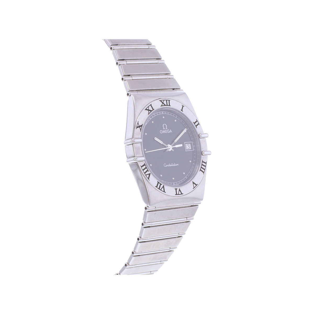 Montre d'occasion OMEGA Constellation femme quartz bracelet acier - vue 2