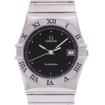 Montre d'occasion OMEGA Constellation femme quartz bracelet acier - vue D1