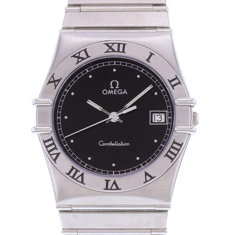 Montre d'occasion OMEGA Constellation femme quartz bracelet acier - vue D1