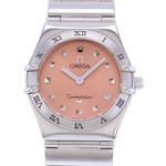Montre d'occasion OMEGA Constellation femme quartz bracelet acier - vue D1