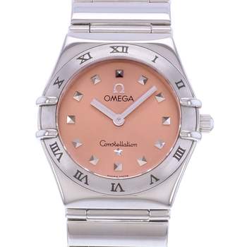Pre-owned OMEGA Constellation women's quartz watch with steel bracelet