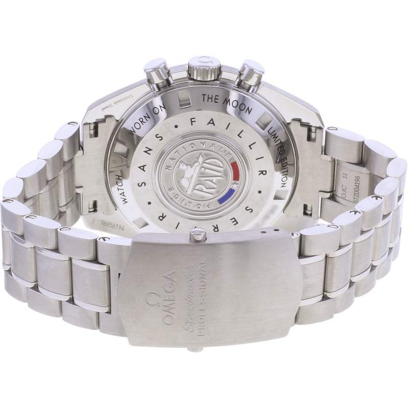Montre d'occasion OMEGA Speedmaster Raid Edition homme mécanique bracelet acier - vue 3
