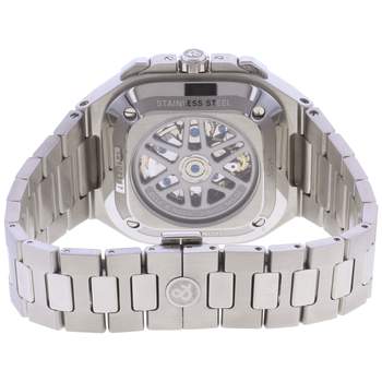 Montre d'occasion BELL & ROSS BR-05 Chrono Green Steel homme automatique bracelet acier