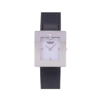 Pre-owned HERMES Belt Women's Quartz Watch with Original Leather Strap