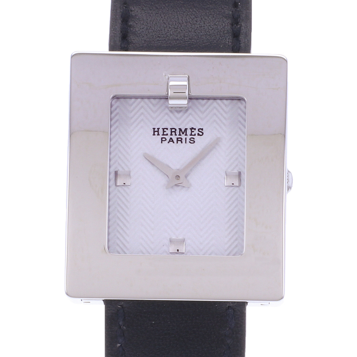 Montre d'occasion HERMES Belt femme quartz bracelet cuir d'origine - vue D1