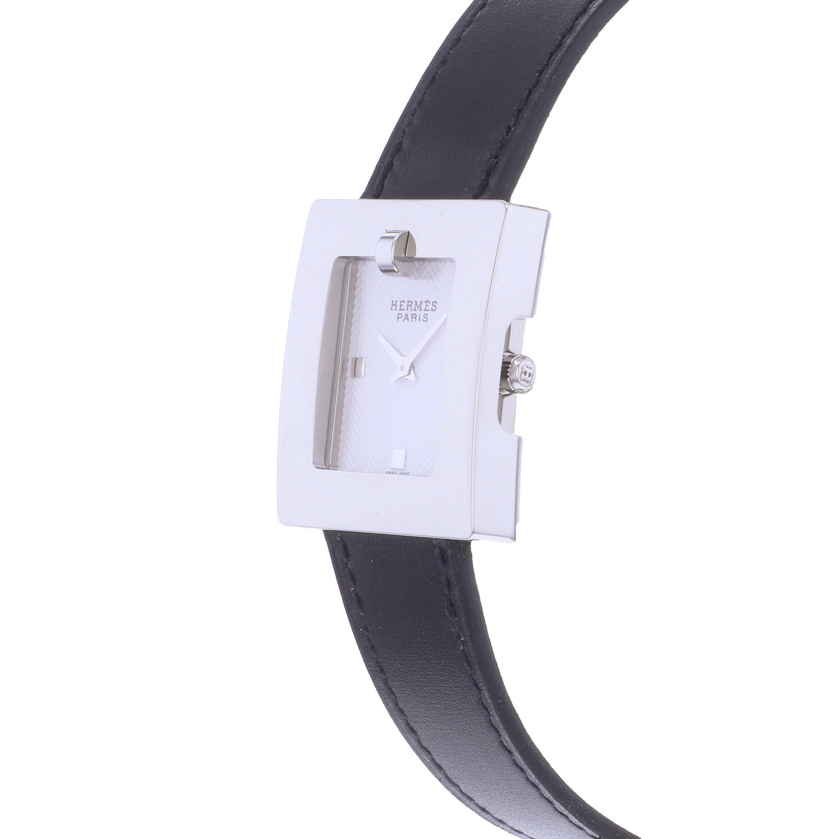 Montre d'occasion HERMES Belt femme quartz bracelet cuir d'origine - vue D2