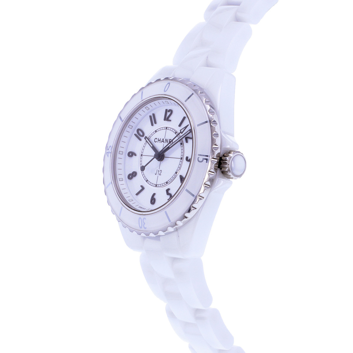 Montre d'occasion CHANEL J12 33 mm femme quartz bracelet céramique - vue D2