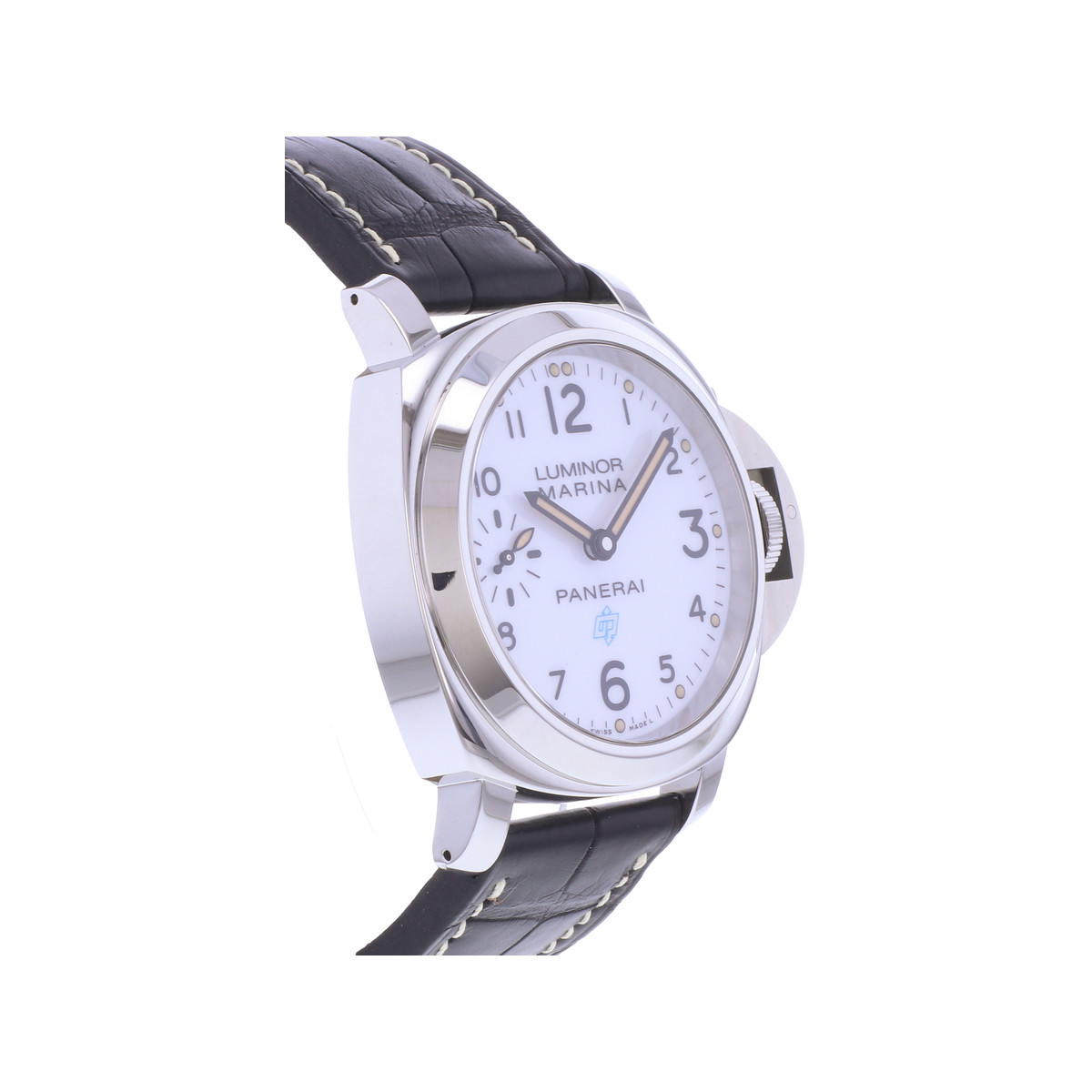 Montre d'occasion PANERAI Luminor Marina Logo 3 Days homme mécanique bracelet cuir cresus - vue 2
