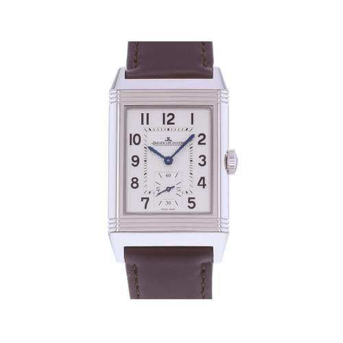 Tweedehands horloge JAEGER LECOULTRE Reverso Classique Small Second voor heren, mechanisch, met cresus-leren band
