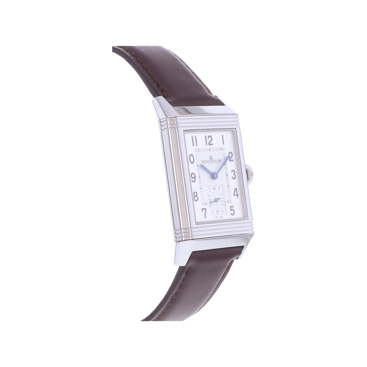 Montre d'occasion JAEGER LECOULTRE Reverso Classique Small Second homme mécanique bracelet cuir cresus - vue 2