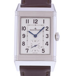Montre d'occasion JAEGER LECOULTRE Reverso Classique Small Second homme mécanique bracelet cuir cresus - vue D1