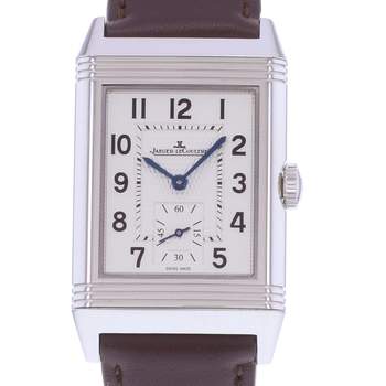Montre d'occasion JAEGER LECOULTRE Reverso Classique Small Second homme mécanique bracelet cuir cresus