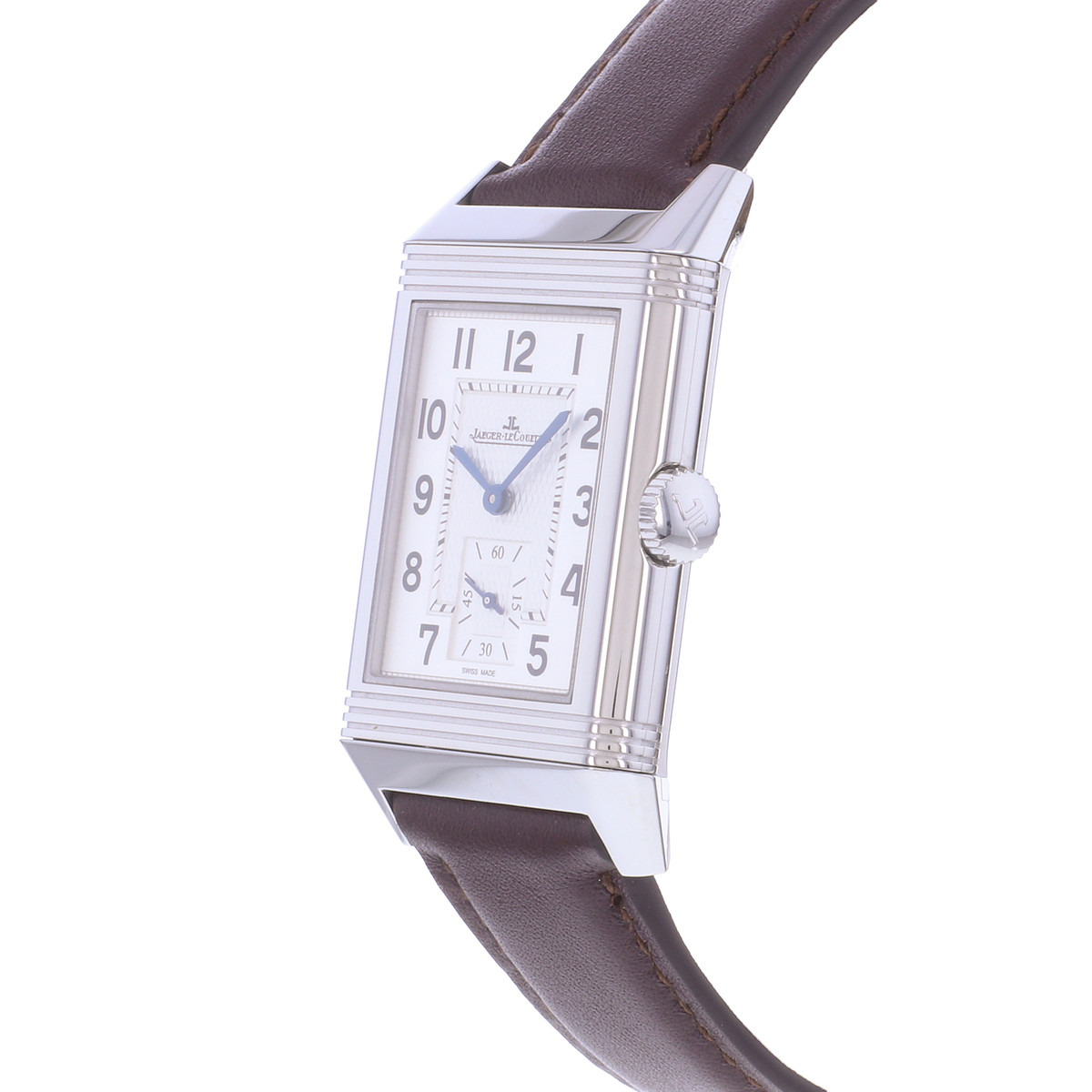 Montre d'occasion JAEGER LECOULTRE Reverso Classique Small Second homme mécanique bracelet cuir cresus - vue D2