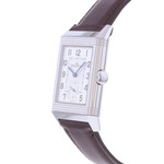 Montre d'occasion JAEGER LECOULTRE Reverso Classique Small Second homme mécanique bracelet cuir cresus - vue D2