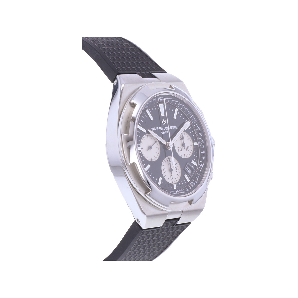 Montre d'occasion VACHERON CONSTANTIN Overseas Chronographe Panda homme mouvement automatique certifié (cosc) bracelet acier - vue 2