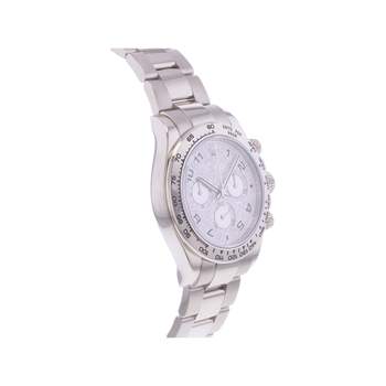 Montre d'occasion ROLEX Cosmograph Daytona homme mouvement automatique certifié (cosc) bracelet or blanc 750/000