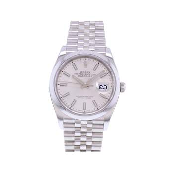 Montre d'occasion ROLEX DateJust 36 homme mouvement automatique certifié (cosc) bracelet acier