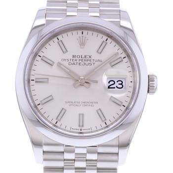 Montre d'occasion ROLEX DateJust 36 homme mouvement automatique certifié (cosc) bracelet acier