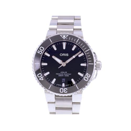 Montre d'occasion ORIS Aquis Date homme automatique bracelet acier