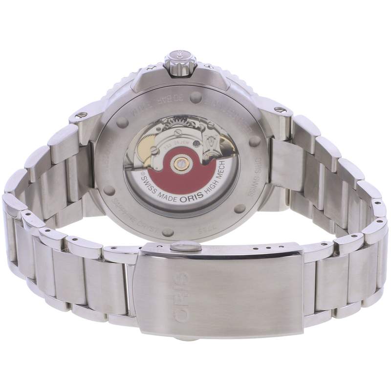 Montre d'occasion ORIS Aquis Date homme automatique bracelet acier - vue 3