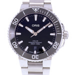 Montre d'occasion ORIS Aquis Date homme automatique bracelet acier - vue D1