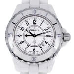 Montre d'occasion CHANEL J12 33 mm femme quartz bracelet céramique - vue D1