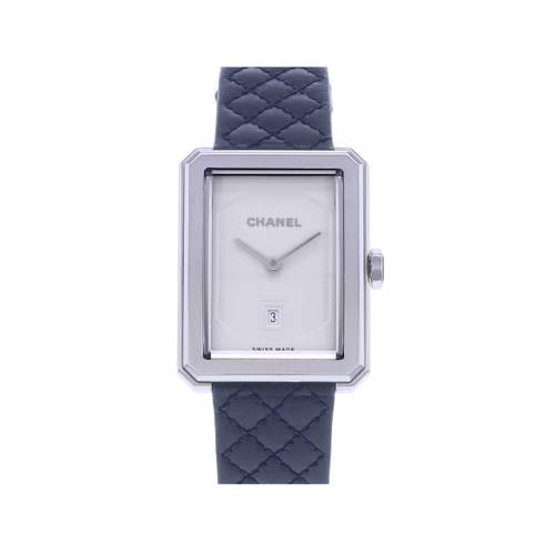 Montre d'occasion CHANEL Boy-Friend femme quartz bracelet cuir d'origine