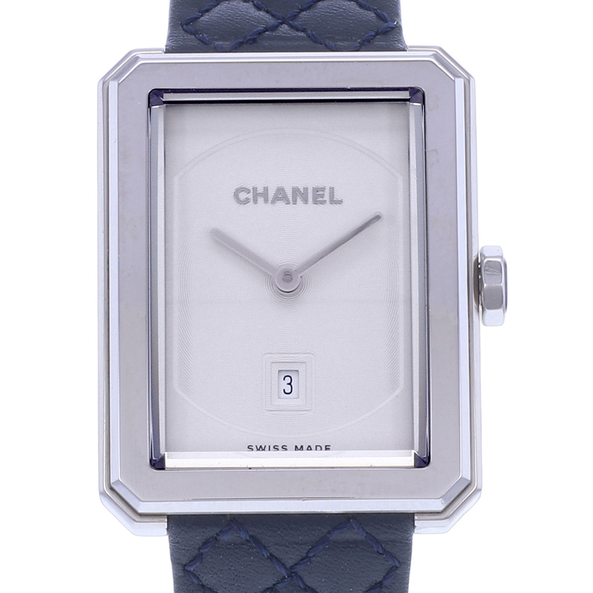 Montre d'occasion CHANEL Boy-Friend femme quartz bracelet cuir d'origine - vue D1