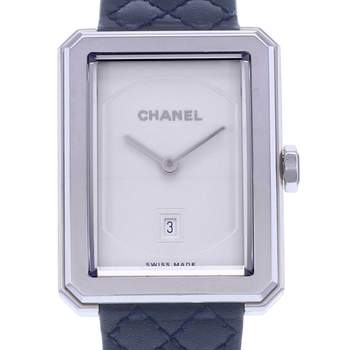 Montre d'occasion CHANEL Boy-Friend femme quartz bracelet cuir d'origine