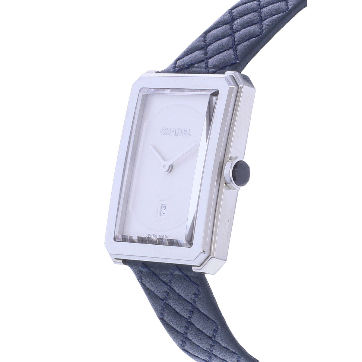 Montre d'occasion CHANEL Boy-Friend femme quartz bracelet cuir d'origine - vue D2