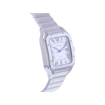 Montre d'occasion CARTIER Santos Grand Modèle homme automatique bracelet acier