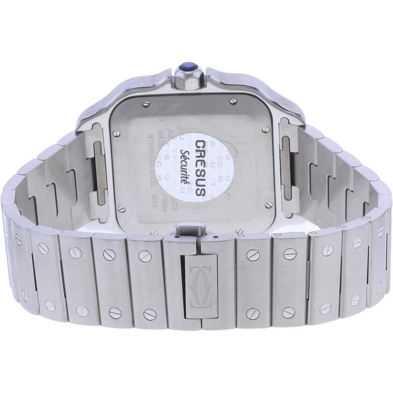 Montre d'occasion CARTIER Santos Grand Modèle homme automatique bracelet acier - vue 3