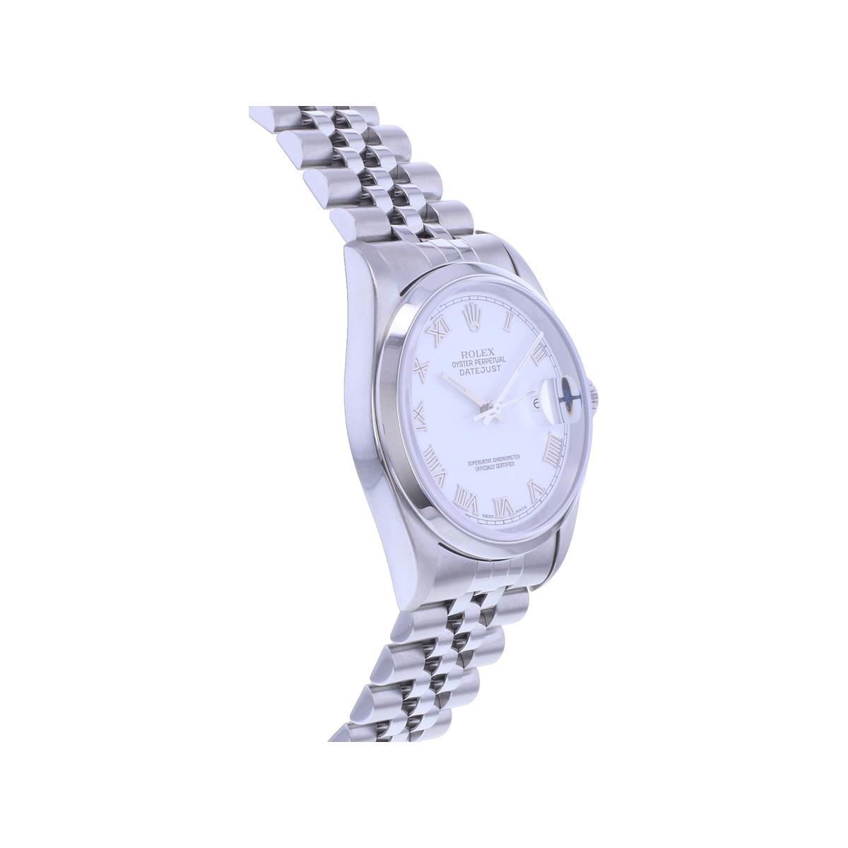 Montre d'occasion ROLEX DateJust 36 homme mouvement automatique certifié (cosc) bracelet acier - vue 2