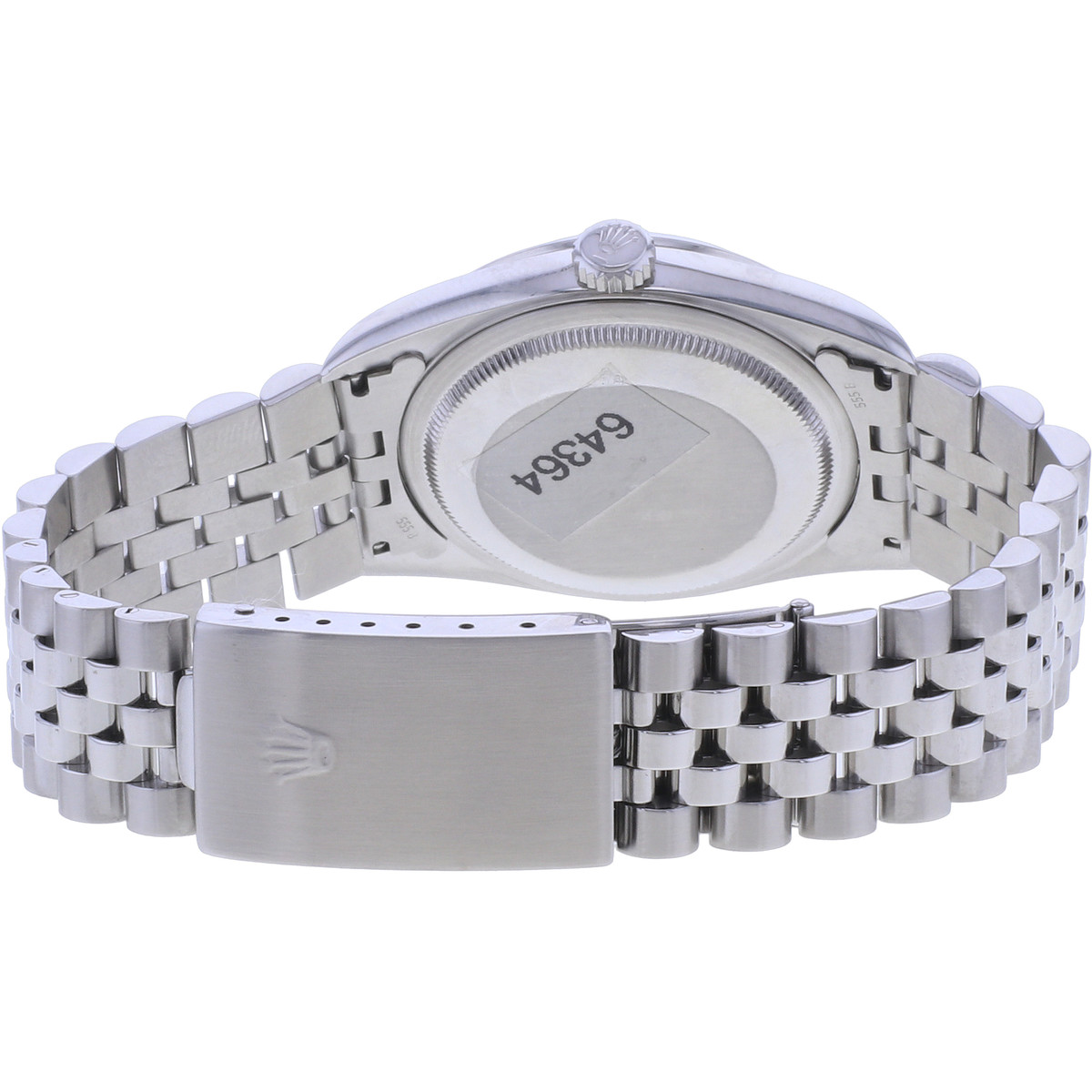 Montre d'occasion ROLEX DateJust 36 homme mouvement automatique certifié (cosc) bracelet acier - vue 3