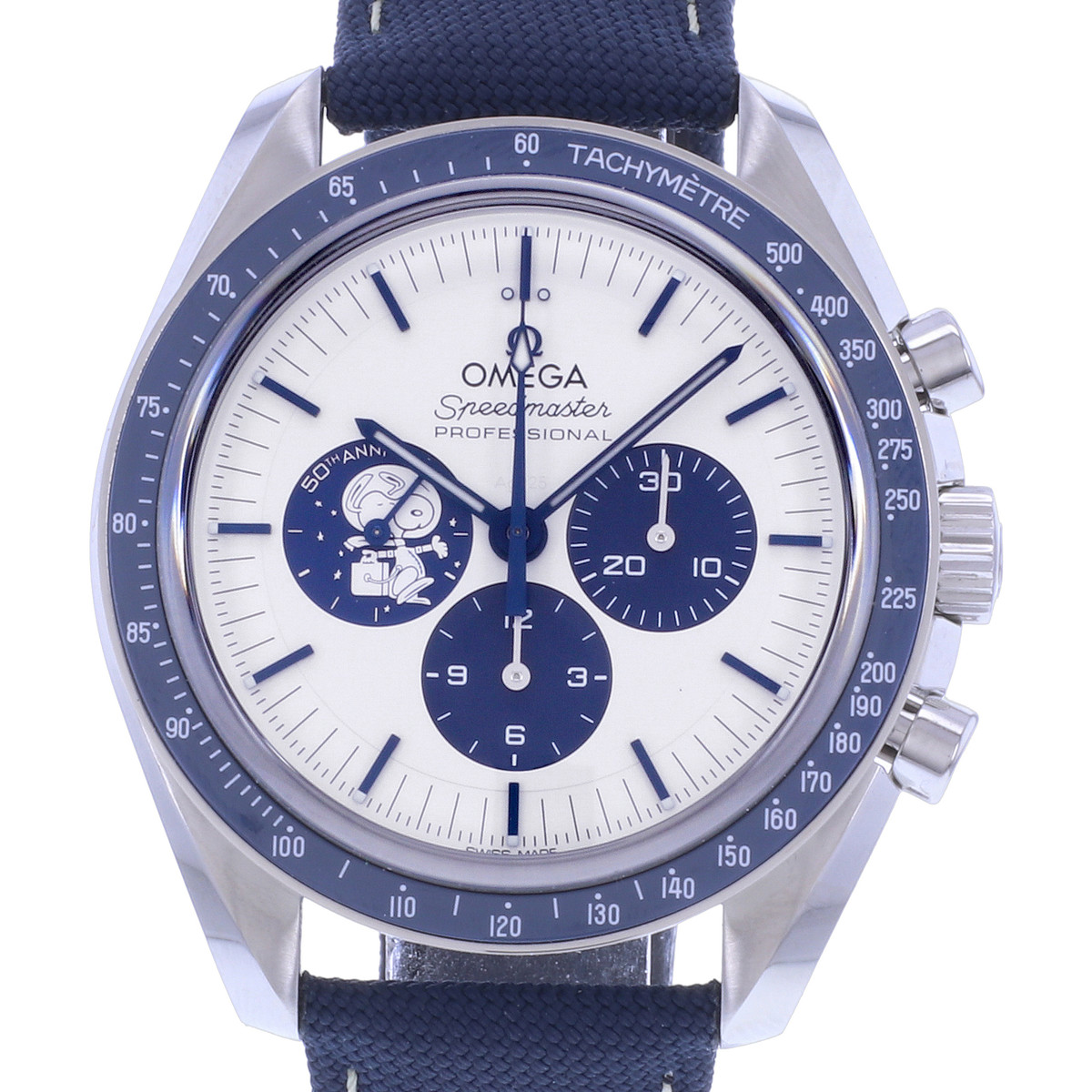 Montre d'occasion OMEGA Speedmaster Apollo 13 Silver Snoopy Award homme mécanique bracelet autres - vue D1