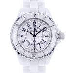 Montre d'occasion CHANEL J12 33 mm femme quartz bracelet céramique - vue D1