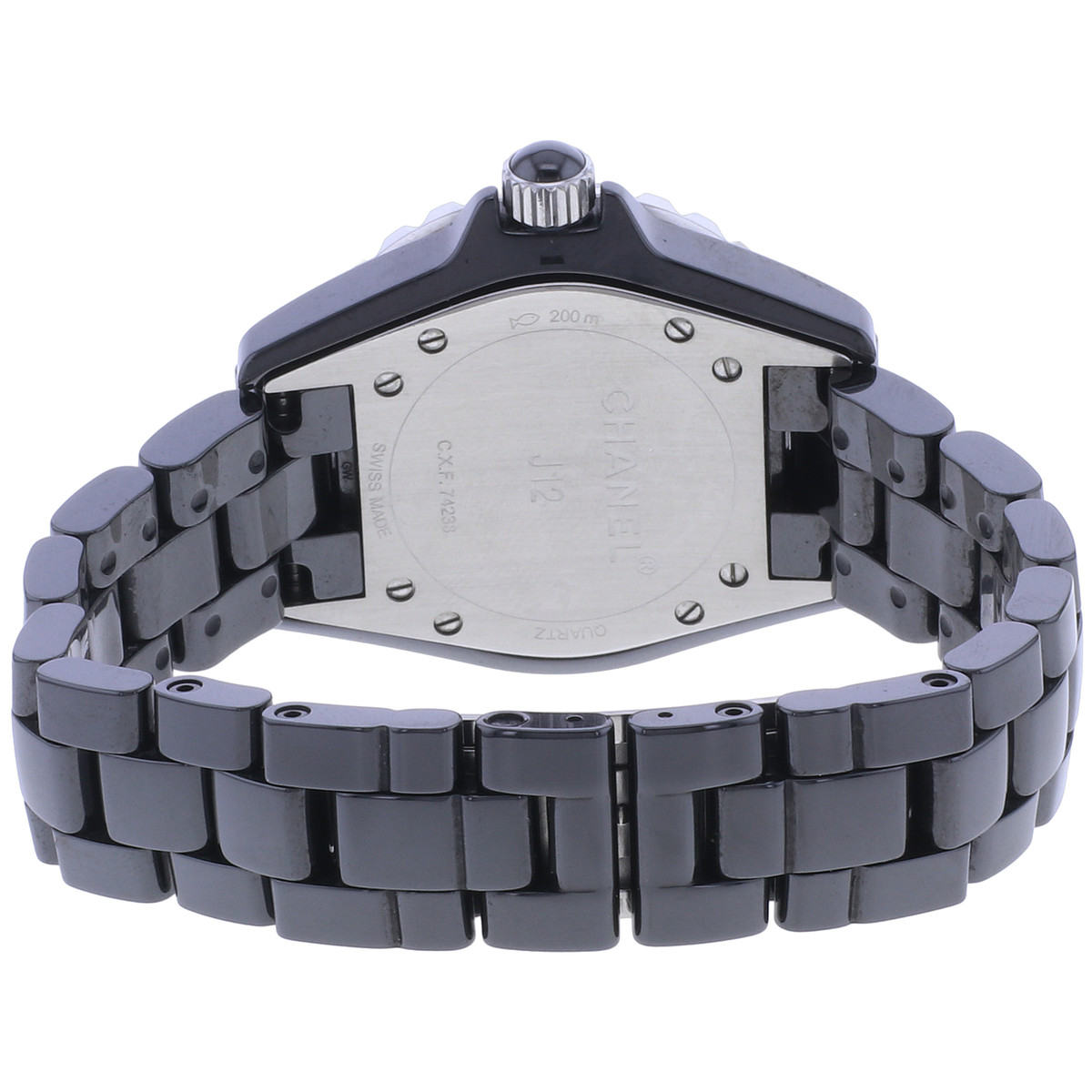Montre d'occasion CHANEL J12 33 mm Phantom femme quartz bracelet céramique - vue 3