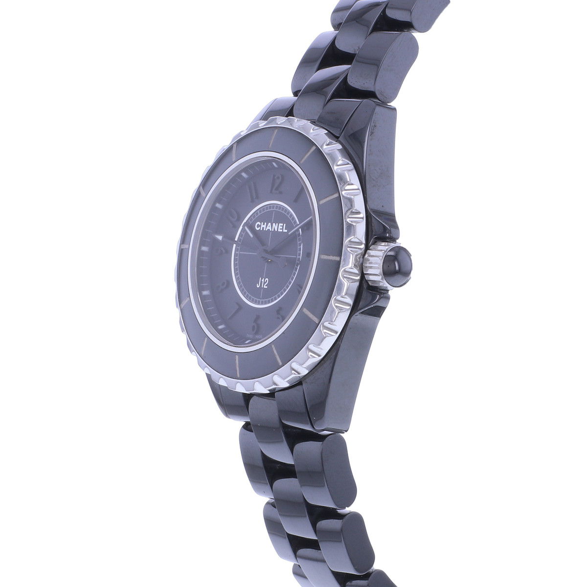 Montre d'occasion CHANEL J12 33 mm Phantom femme quartz bracelet céramique - vue D2
