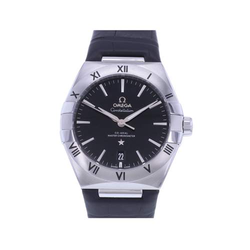 Montre d'occasion OMEGA Constellation homme automatique bracelet cuir d'origine