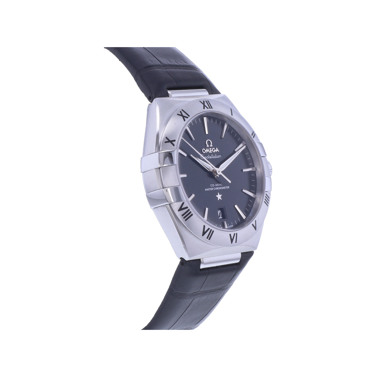 Montre d'occasion OMEGA Constellation homme automatique bracelet cuir d'origine - vue 2