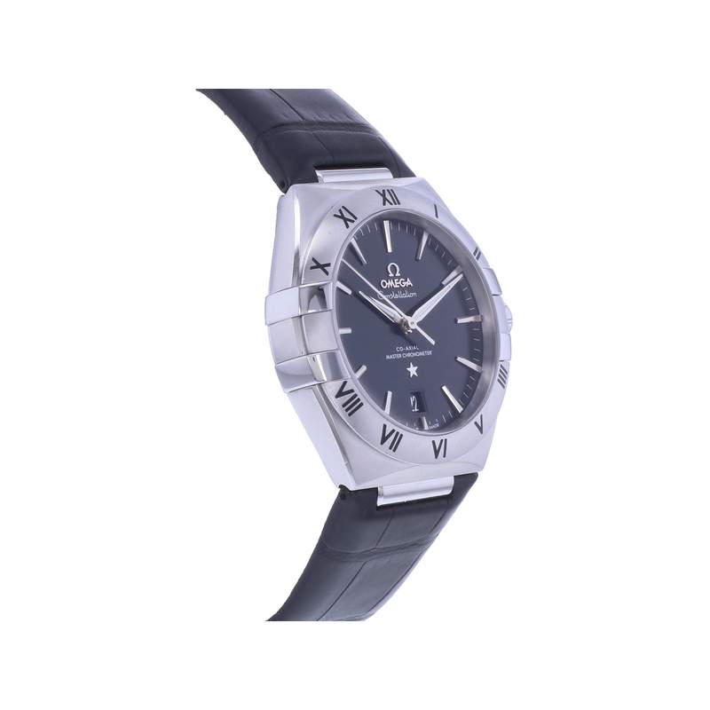 Montre d'occasion OMEGA Constellation homme automatique bracelet cuir d'origine - vue 2