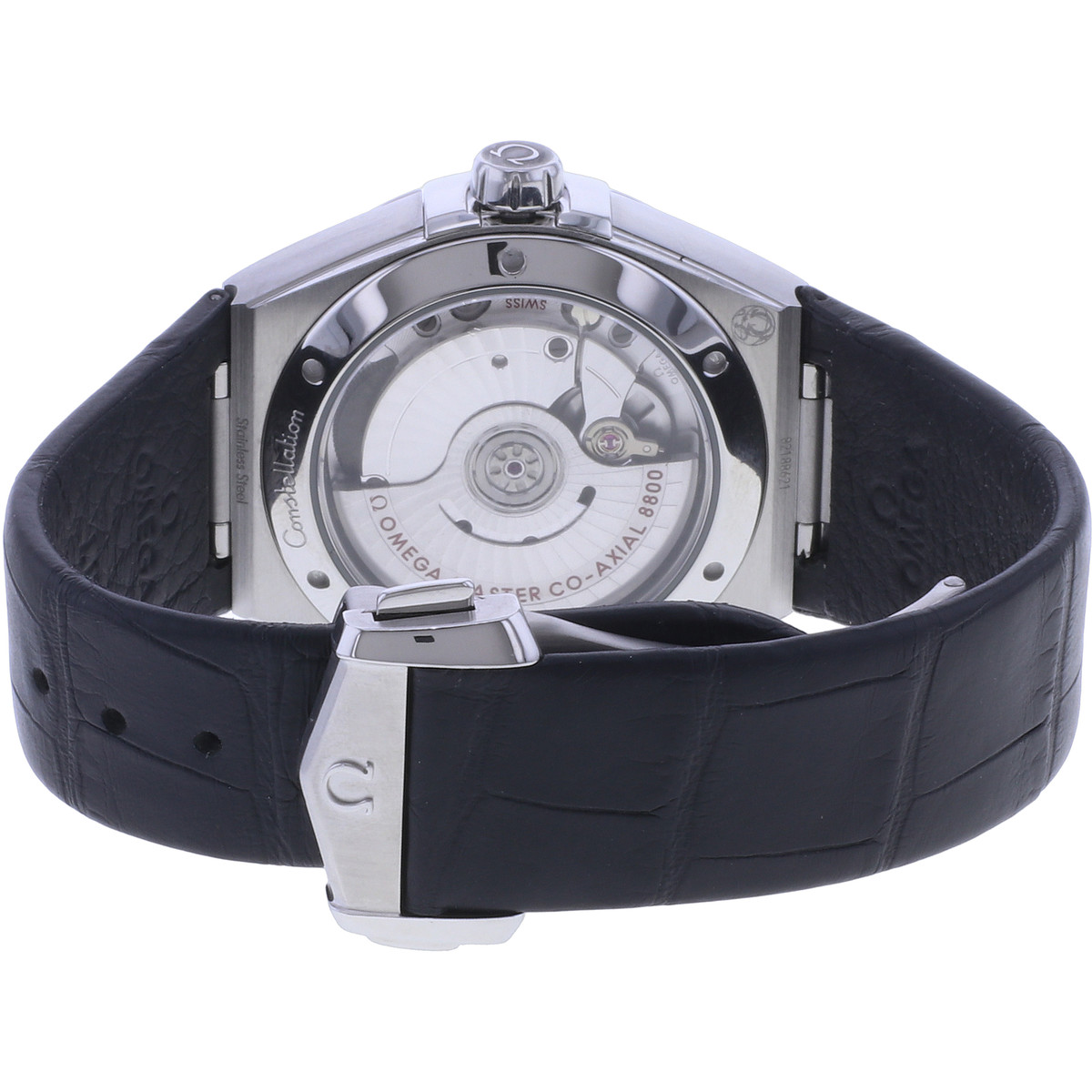 Montre d'occasion OMEGA Constellation homme automatique bracelet cuir d'origine - vue 3
