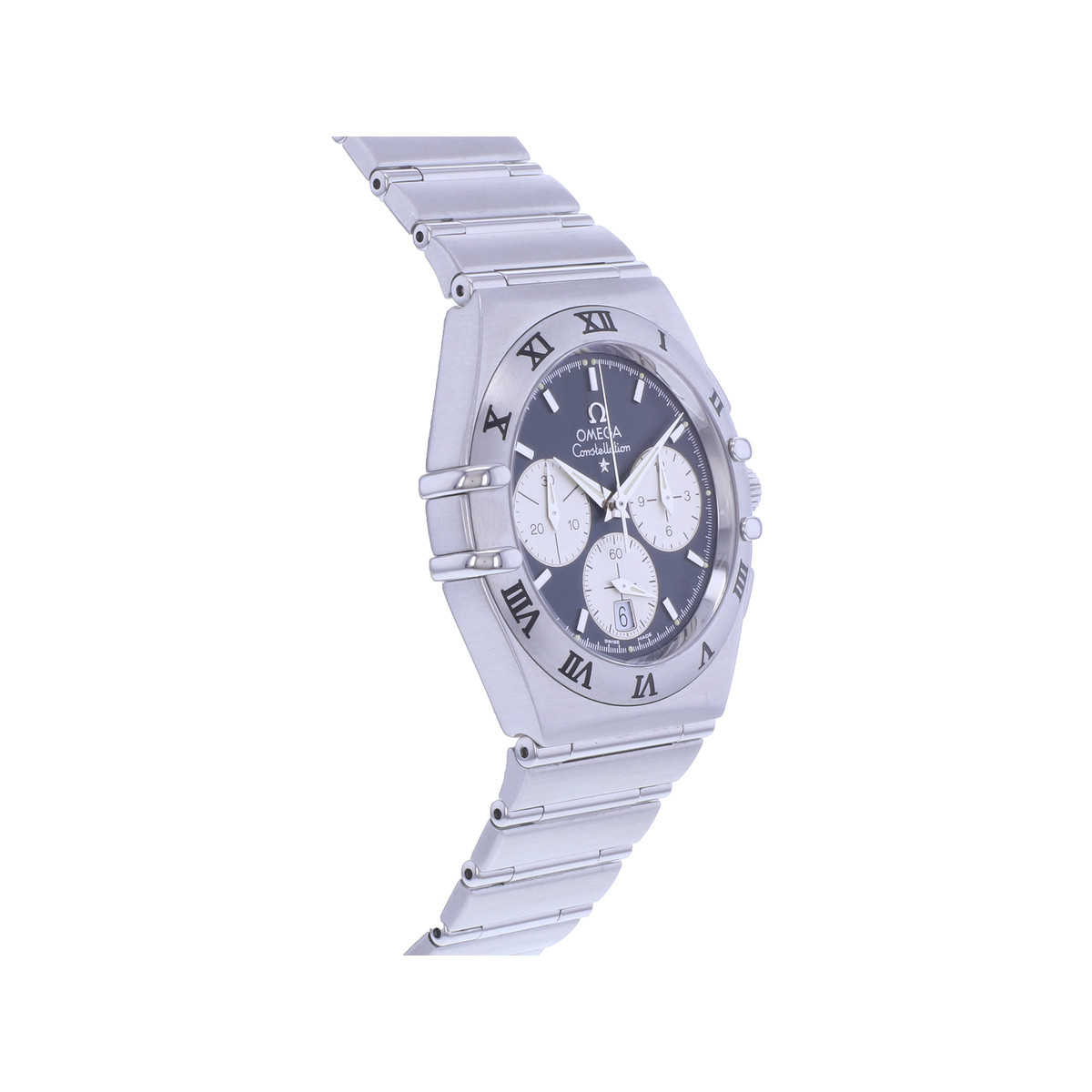 Montre d'occasion OMEGA Constellation Double Eagle homme quartz bracelet acier - vue 2