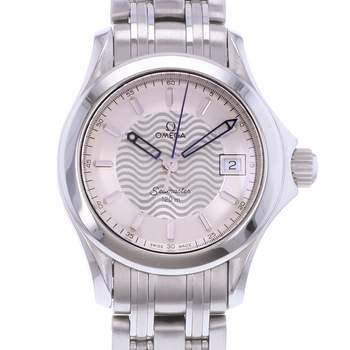 Pre-owned OMEGA Seamaster 120 27mm Women's Quartz Watch with Steel Bracelet