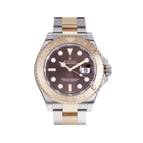 Montre d'occasion ROLEX Yacht-Master 40 homme mouvement automatique certifié (cosc) bracelet or rose 750/000 et acier