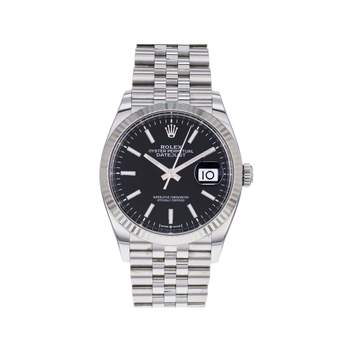 Montre d'occasion ROLEX DateJust 36 homme mouvement automatique certifié (cosc) bracelet acier