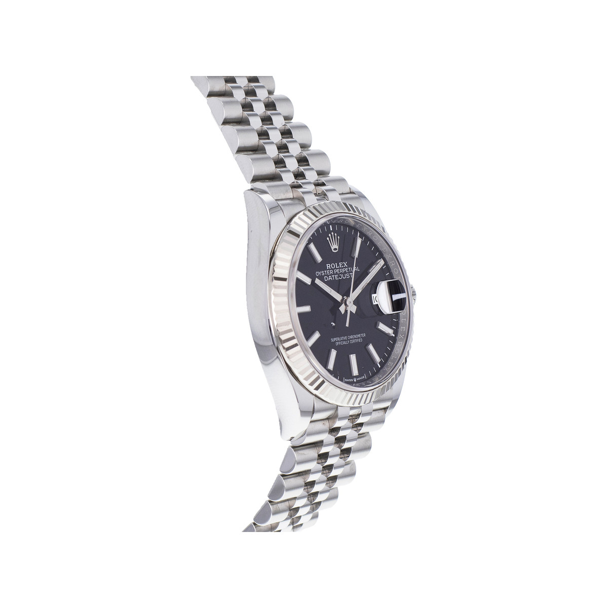 Montre d'occasion ROLEX DateJust 36 homme mouvement automatique certifié (cosc) bracelet acier - vue 2