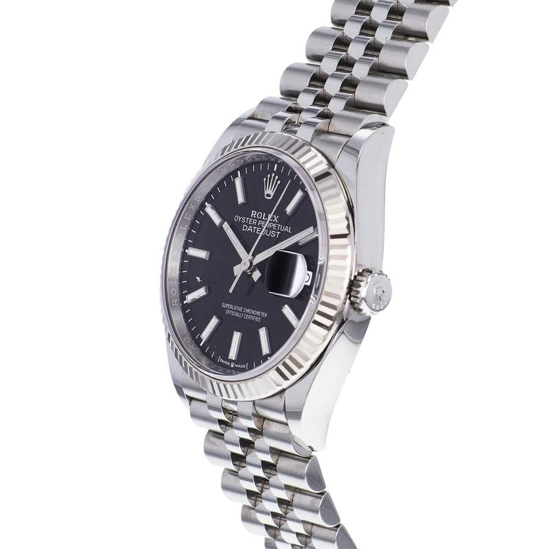 Montre d'occasion ROLEX DateJust 36 homme mouvement automatique certifié (cosc) bracelet acier - vue D2