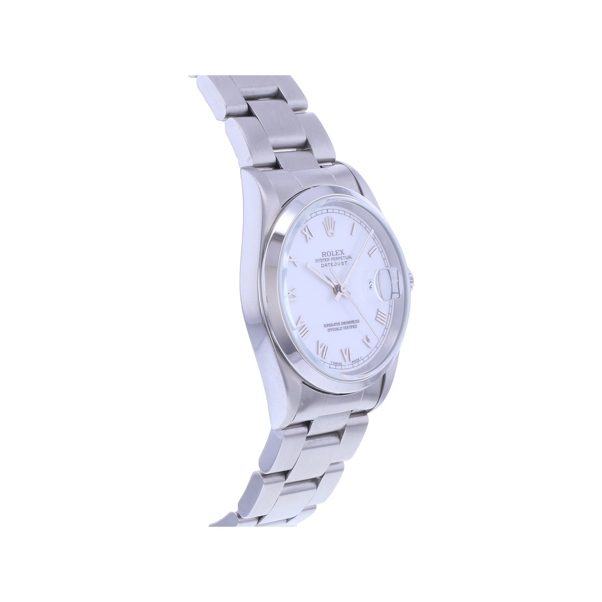 Montre d'occasion ROLEX DateJust 36 homme mouvement automatique certifié (cosc) bracelet acier - vue 2